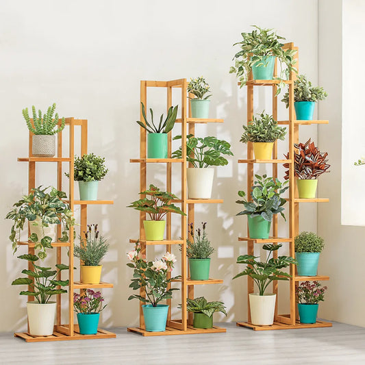 Flora Frame - Bamboo 5/6 Tier Plant Stand