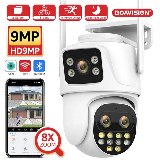 Wifi Surveillance Camera Outdoor PTZ 9MP