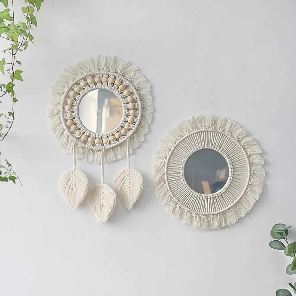 Macrame Boho Room Decor Wall Mirrors