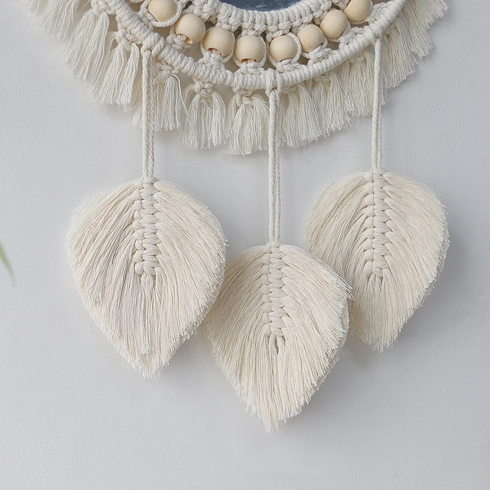 Macrame Boho Room Decor Wall Mirrors