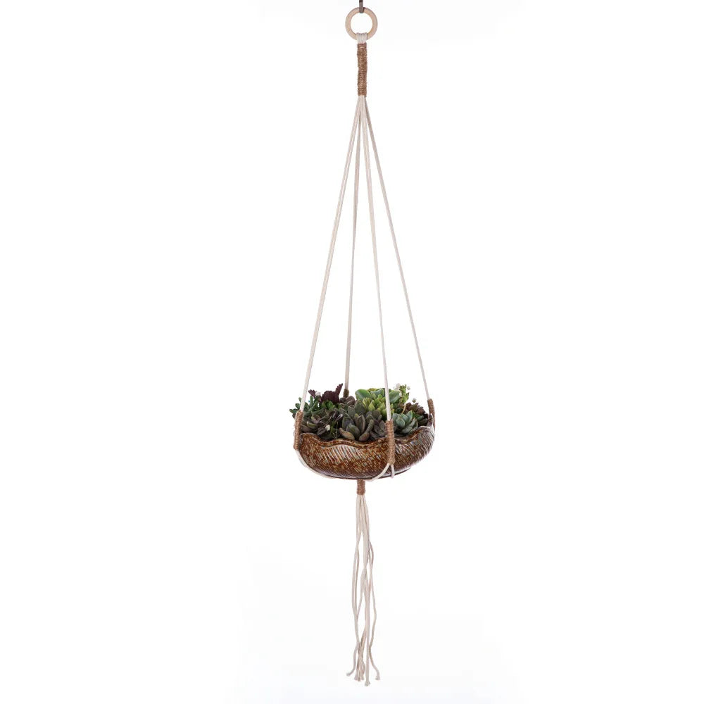 Plant Perch Macrame Plant Hanger