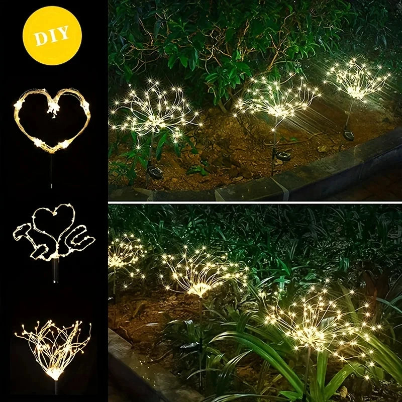 LED Solar Firework Light