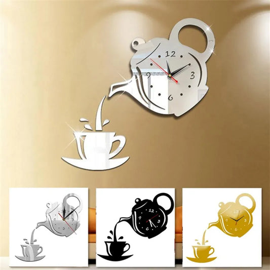 Tea Time (3D DIY Teapot Shape Wall Clock)